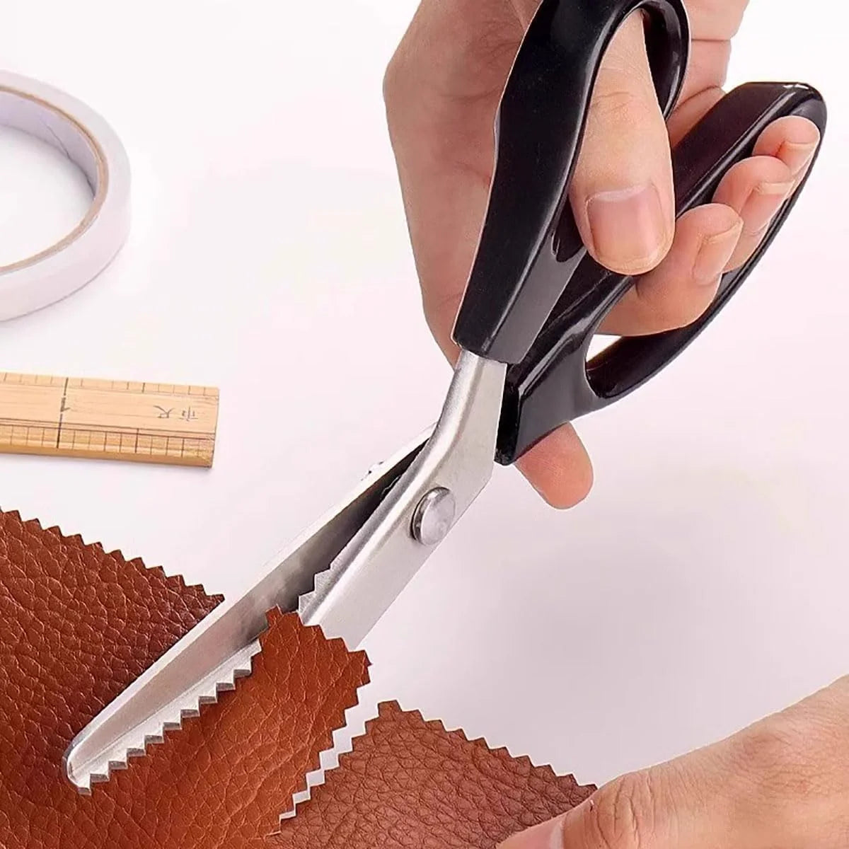 Pinking Shears, professional Dressmaking, Sewing, Pinking Scissors, Zig Zag Scissors, Fabric Decorative Edge Tool