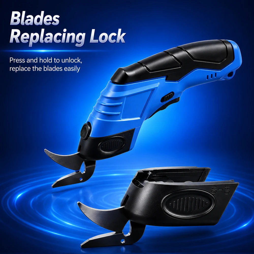 Cordless Electric Scissors Handheld Cutting Portable Fabric Cutter For Cloth Soft Leather Sewing Craft Cutting