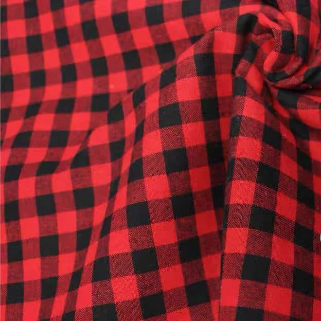 Christmas Plaid Fabric for DIY Craft Sewing Home Christmas Decoration Home Quilting Shirts Scarves Pajamas & Receiving Blankets