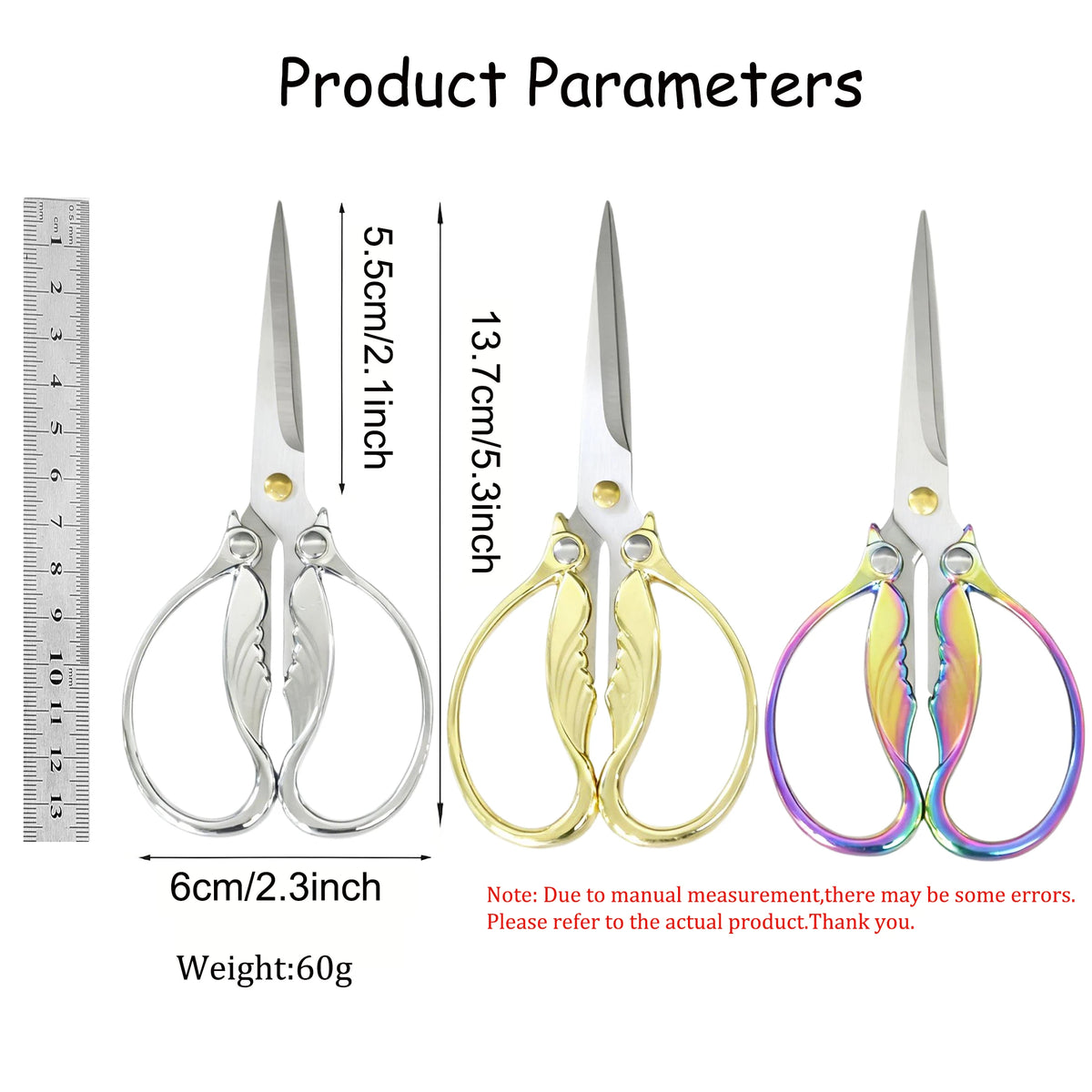 1PC,Retro Sewing Scissors Fabric Cutter Embroidery Thread Scissor Needlework Shears Household Sewing Accessories