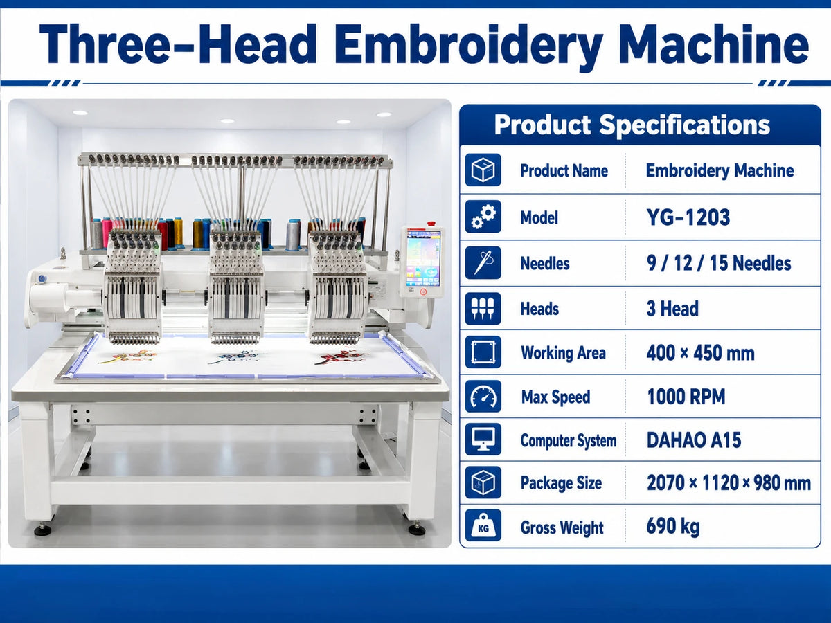 Digital Two Head Embroidery Sewing Machine Computer 9 12 15 Needle 2 Head Hat T-shirt Embroidery Machines