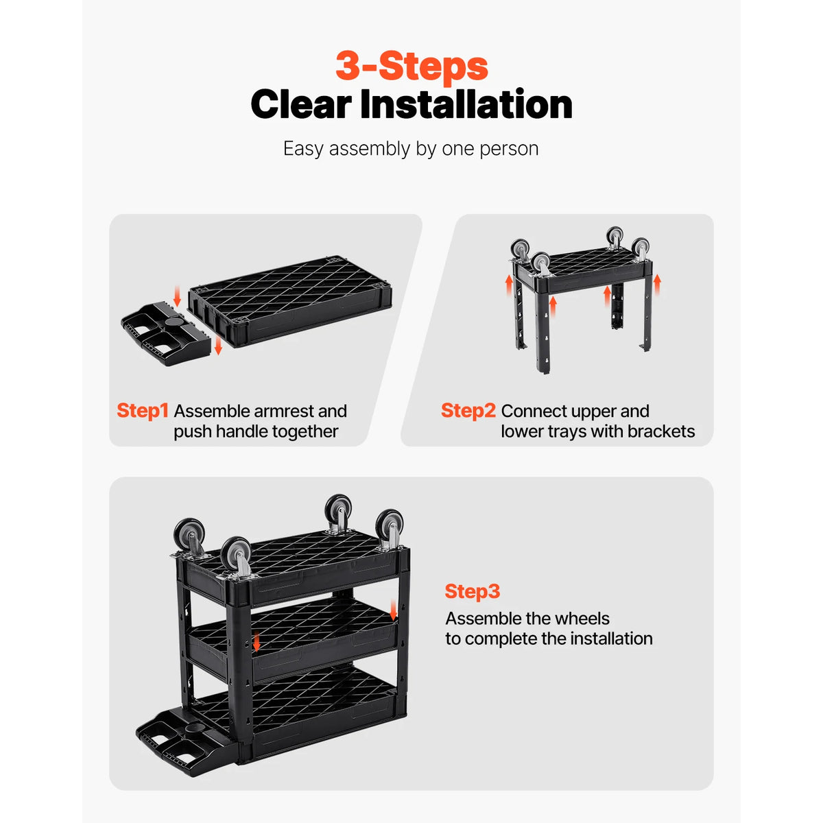 2/3 Shelf Utility Service Cart Dolly