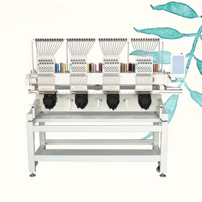 Digital Two Head Embroidery Sewing Machine Computer 9 12 15 Needle 2 Head Hat T-shirt Embroidery Machines