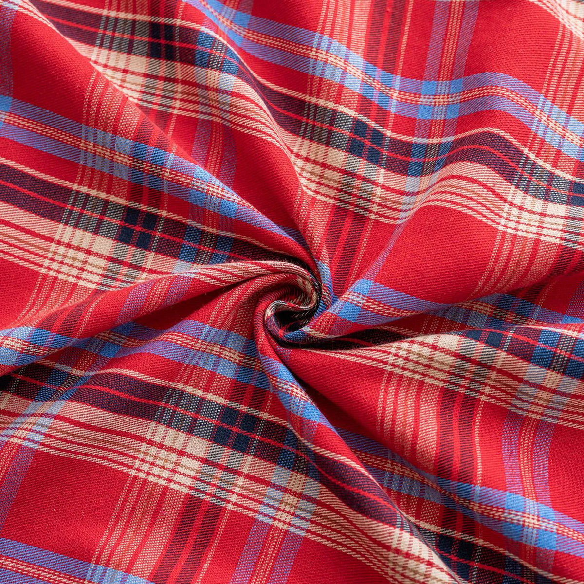Christmas Plaid Fabric for DIY Craft Sewing Home Christmas Decoration Home Quilting Shirts Scarves Pajamas & Receiving Blankets