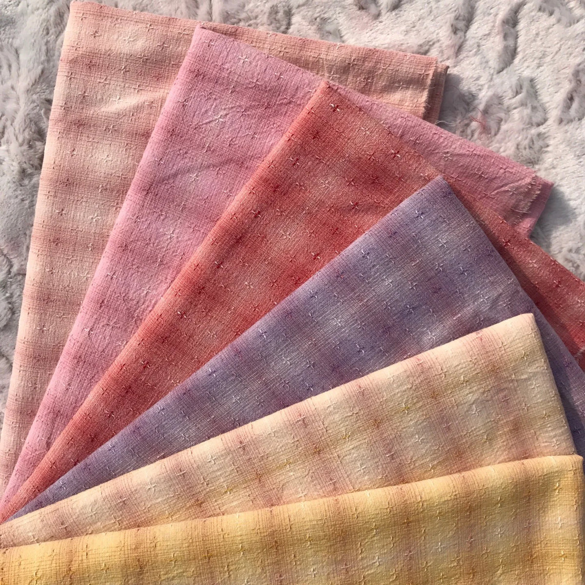 50x70cm grid multicolor Fine point jacquard weave yarn-dyed fabric handwork DIY fabric for patchwork quilts