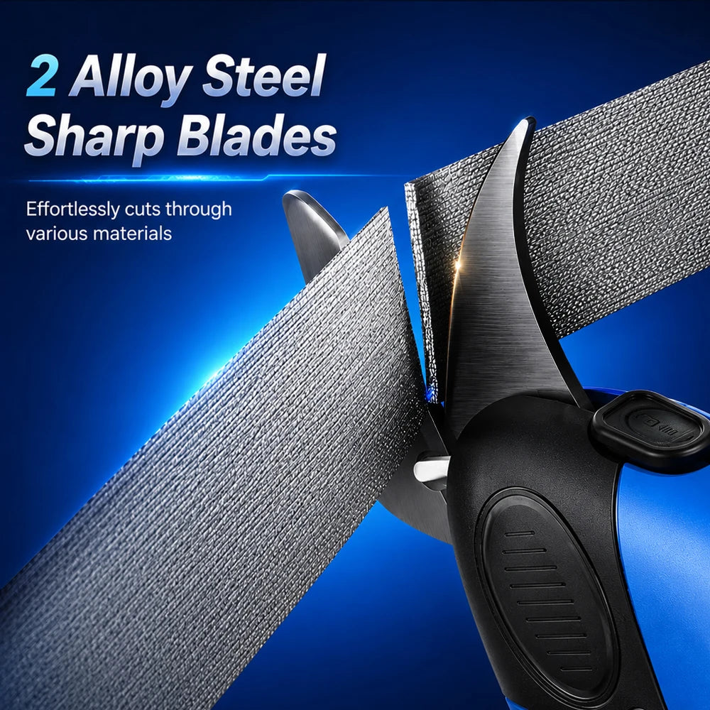 Cordless Electric Scissors Handheld Cutting Portable Fabric Cutter For Cloth Soft Leather Sewing Craft Cutting
