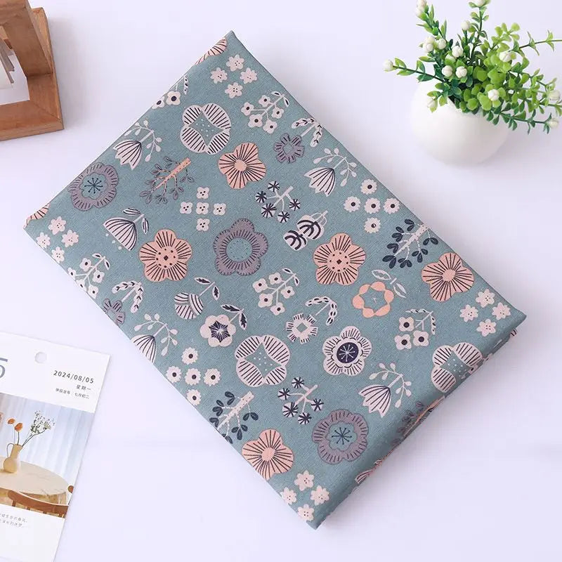 Printed Canvas Sofa Fabric By The Meter for Upholstery Pillowcases Tablecloth Apron Curtains Diy Sewing Cloth Wearable Floral
