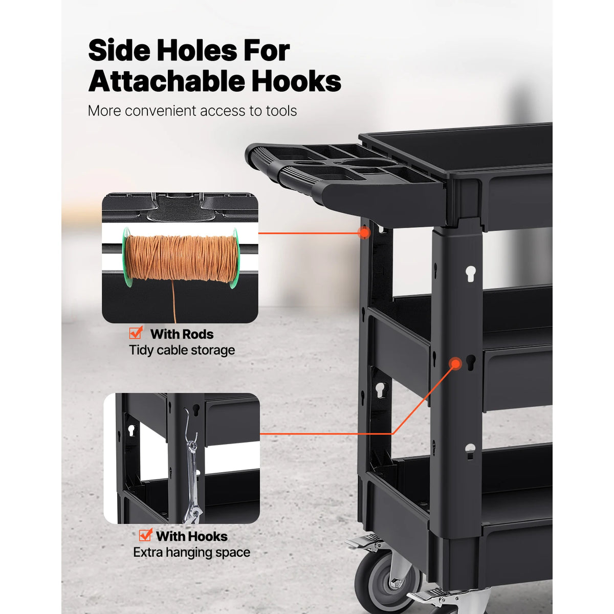 2/3 Shelf Utility Service Cart Dolly