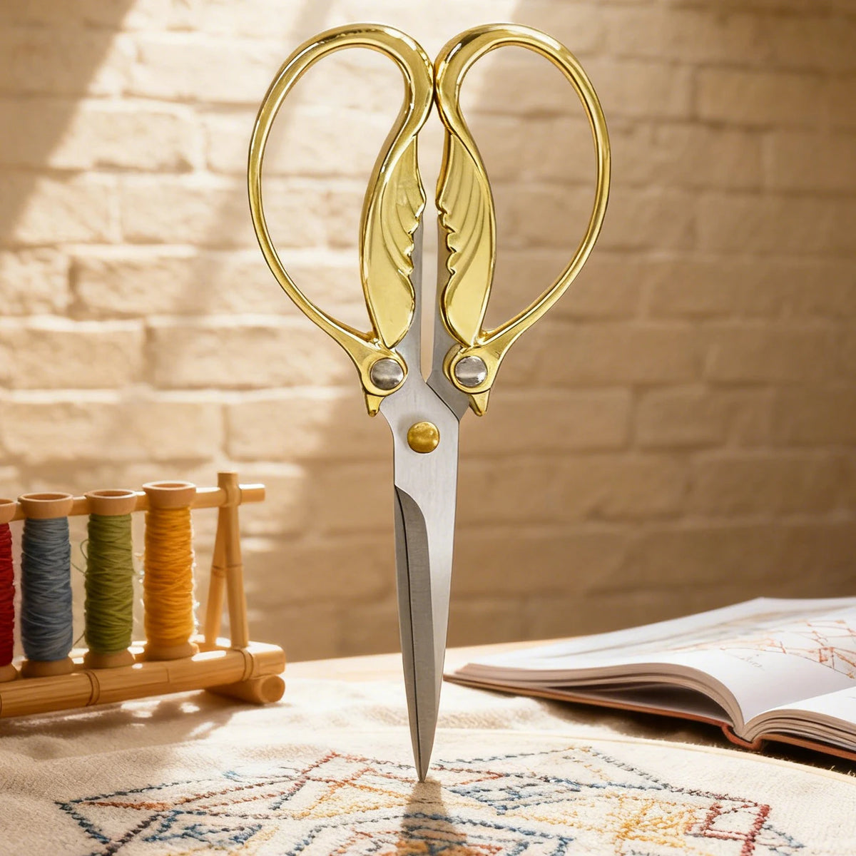 1PC,Retro Sewing Scissors Fabric Cutter Embroidery Thread Scissor Needlework Shears Household Sewing Accessories