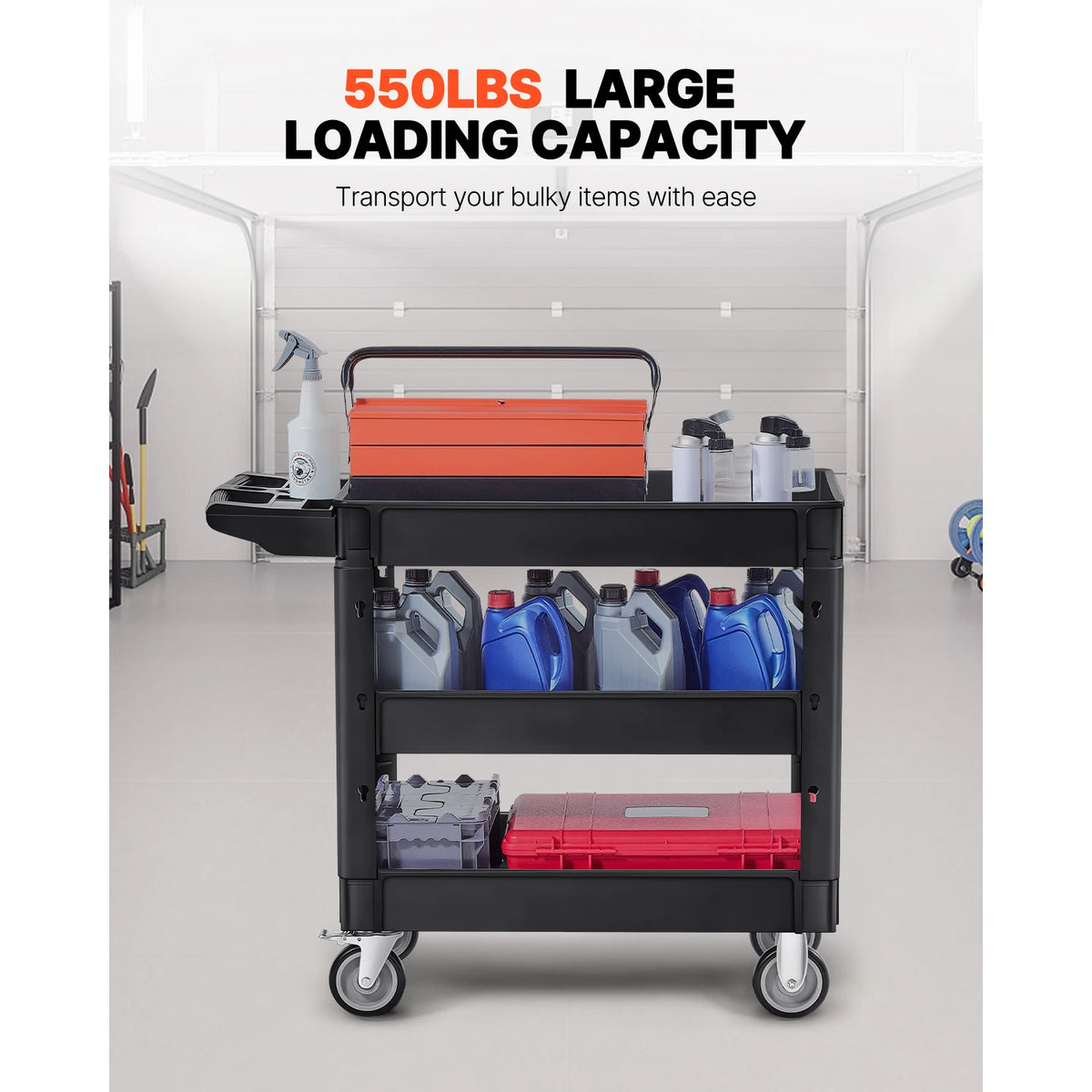 2/3 Shelf Utility Service Cart Dolly
