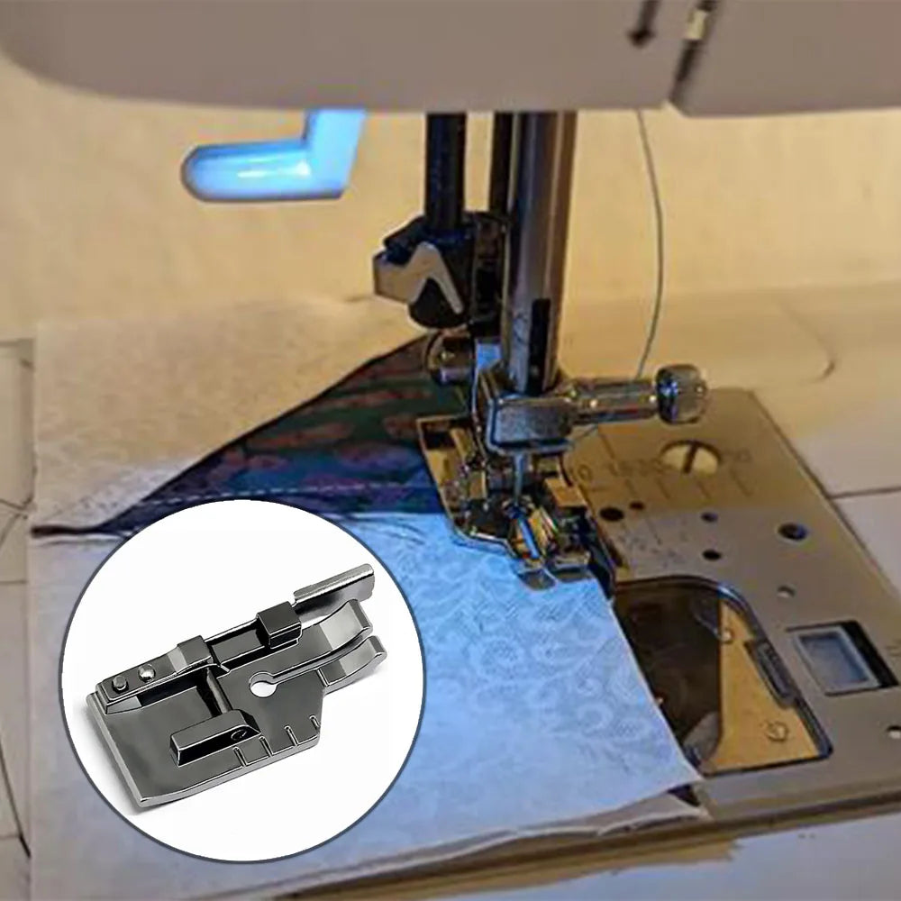 1/4" Domestic Sewing Machines Quilting Patchwork Sewing Presser Foot Snap-on Presser Foot With Edge Guide Sewing Accessories