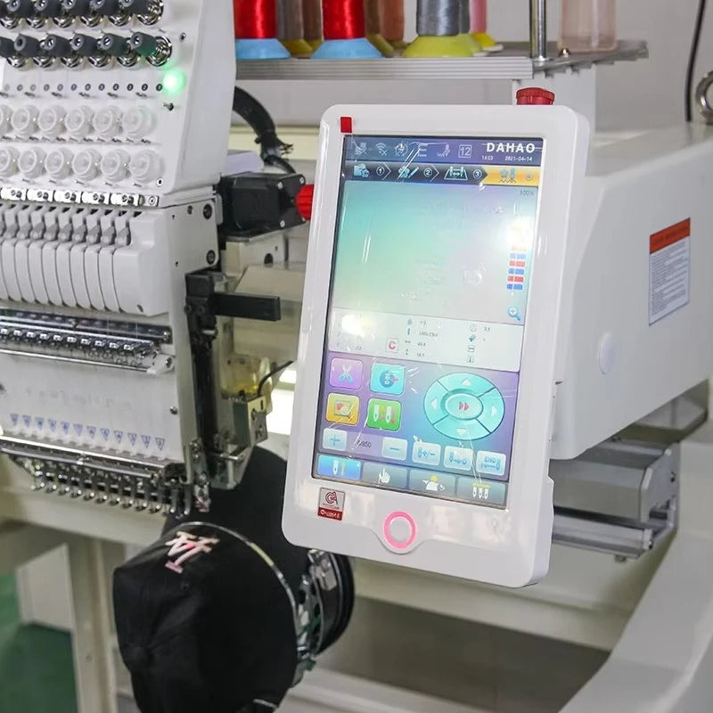 Digital Two Head Embroidery Sewing Machine Computer 9 12 15 Needle 2 Head Hat T-shirt Embroidery Machines