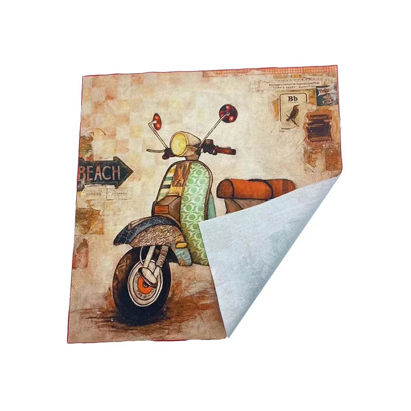 1 Pcs/Lot Digital Printed Cloth 28x28cm 100% Cotton Canvas Fabric Free Shipping